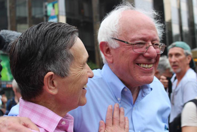 Media does for Bernie Sanders what it never did for Dennis Kucinich